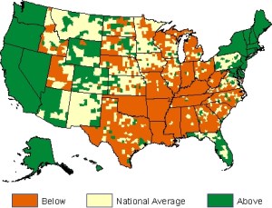 COLI_Index_County_Map-2013